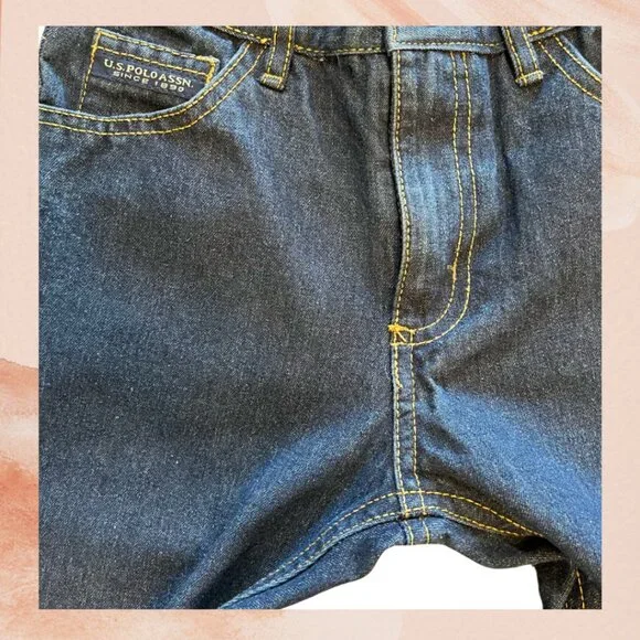 U.S. Polo Assn. Dark Wash Straight Leg Jeans - Picture 2 of 4